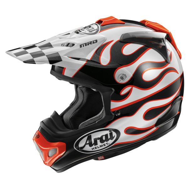 Motocross Arai MX-V Evo Flame White