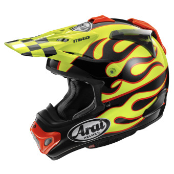 Casque Motocross Arai MX-V Evo Flame Yellow