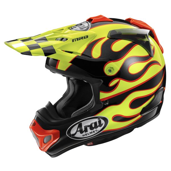 Motocross Arai MX-V Evo Flame Yellow
