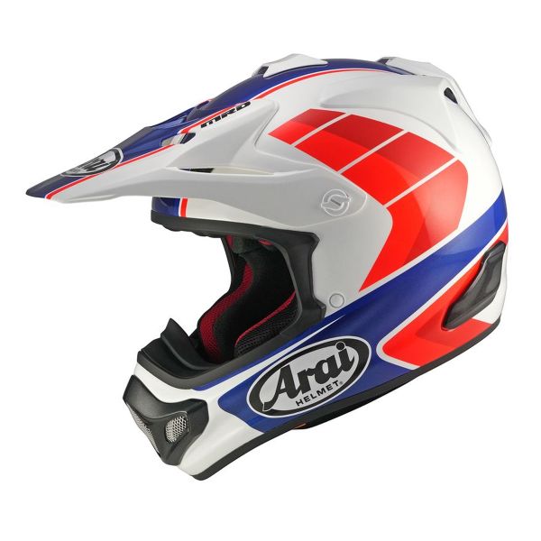 Motocross Arai MX-V Evo Jump White Red Blue