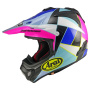 Casque Motocross Arai MX-V Evo Peak Pink Purple Blue