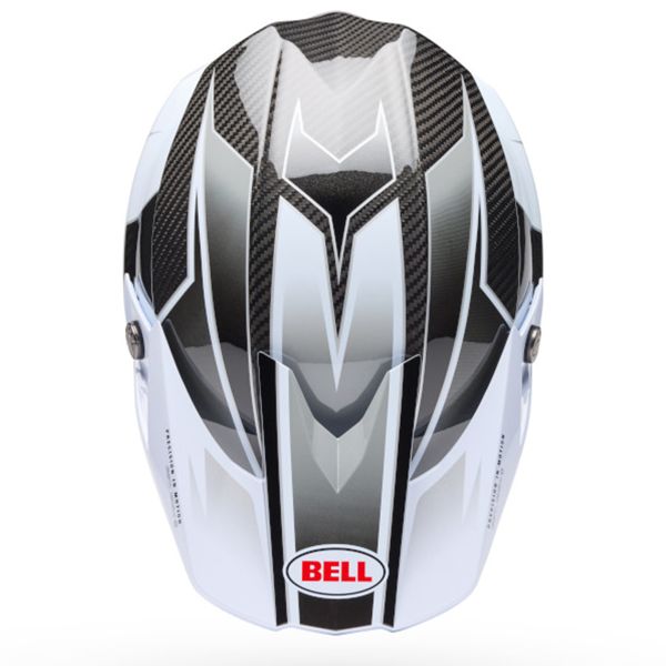 Bell Moto-10 Spherical Grid White Black Grey