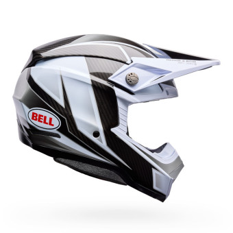 Bell Moto-10 Spherical Grid White Black Grey