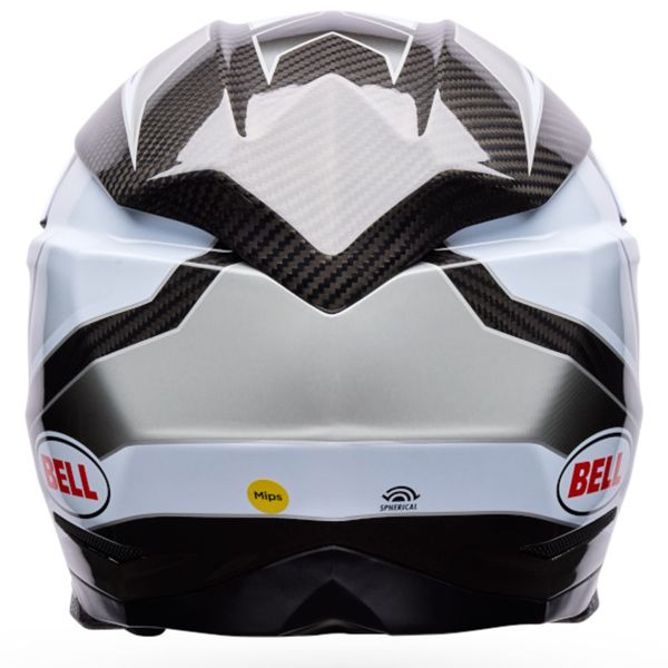 Bell Moto-10 Spherical Grid White Black Grey