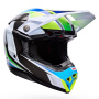 Casque Motocross Bell Moto-10 Spherical Grid White Blue