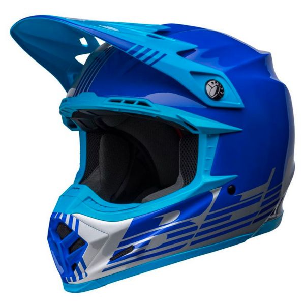 Motocross Bell Moto-9 Mips Louver Grey Blue