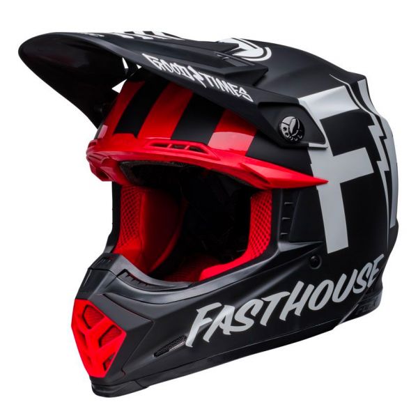 Motocross Bell Moto-9S Flex Fasthouse Tribe Matt Black White