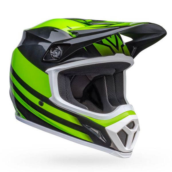 Motocross Bell MX-9 Mips Disrupt Matt Black Green