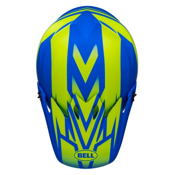 Bell MX-9 Mips Disrupt Matt Classic Blue Hi-Viz Yellow