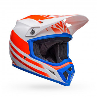 Motocross Bell MX-9 Mips Disrupt White Orange