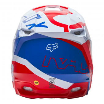 FOX V1 Skew White Red Blue