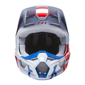 FOX V1 Skew White Red Blue