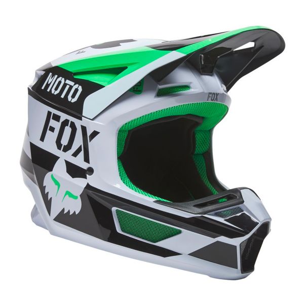 Motocross FOX V2 Nobyl White Black