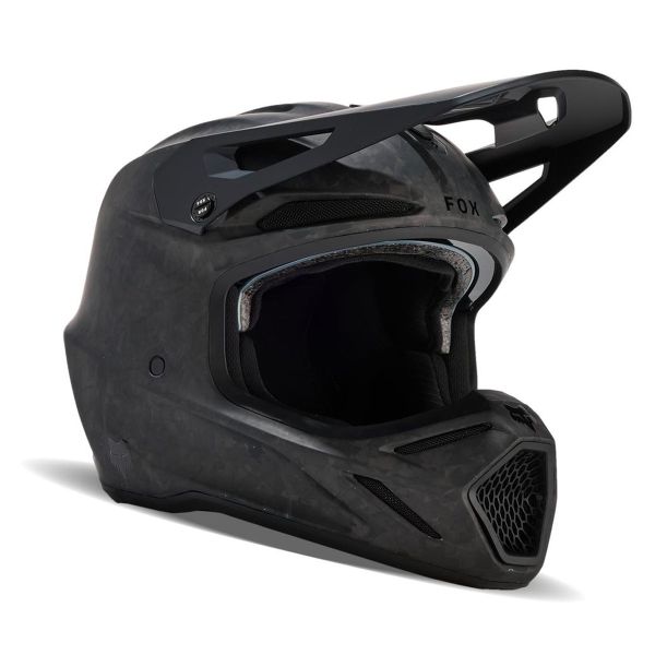 Motocross FOX V3 RS Carbon Solid Matte Black