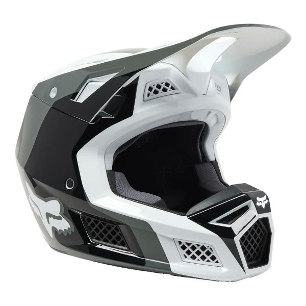 Motocross FOX V3 RS Effekt Black White