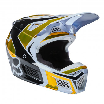 Motocross FOX V3 RS Mirer White Black