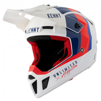 Casque Motocross Kenny Performance Graphic White Blue Red