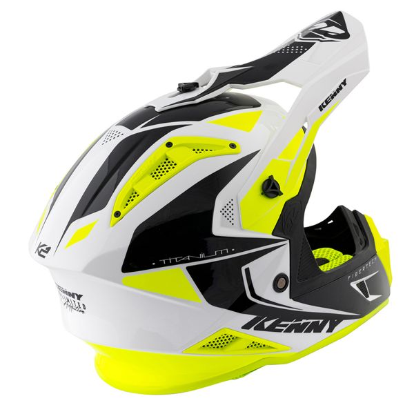 Casque motocross Kenny Titanium Carbone Graphic Black