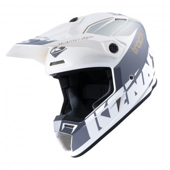 Casque Motocross Kenny Track Graphic White Silver