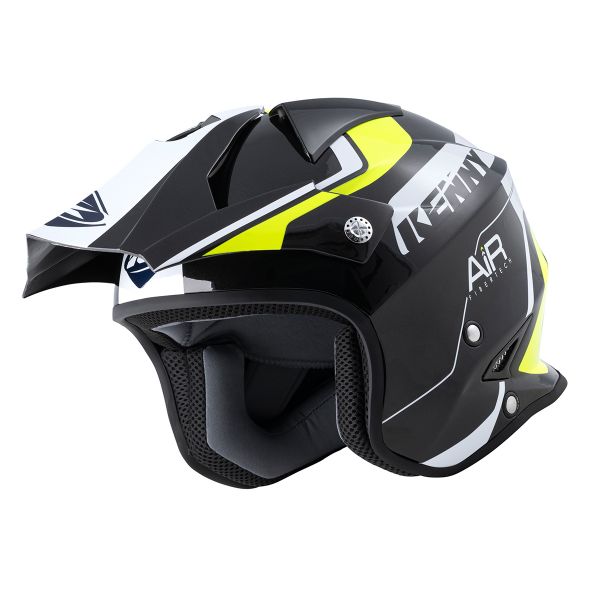 Open Face Kenny Trial Air Graphic Black Neon Yellow