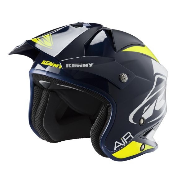 Open Face Kenny Trial Air Graphic Navy Neon Yellow