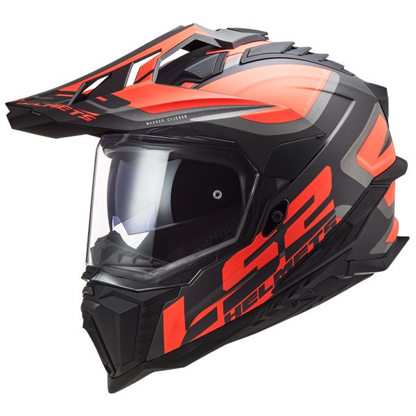 Motocross LS2 Explorer Alter Mat Black Fluo Orange MX701