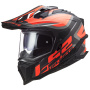Casque Motocross LS2 Explorer Alter Mat Black Fluo Orange MX701