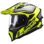 Casque Motocross LS2 Explorer Alter Mat Black H-V Yellow MX701
