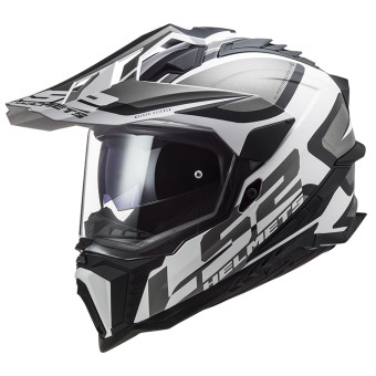 Casque Motocross LS2 Explorer Alter Mat Black White MX701 Casque Motocross LS2 Explorer Alter Mat Black White MX701