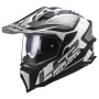 Casque Motocross LS2 Explorer Alter Mat Black White MX701