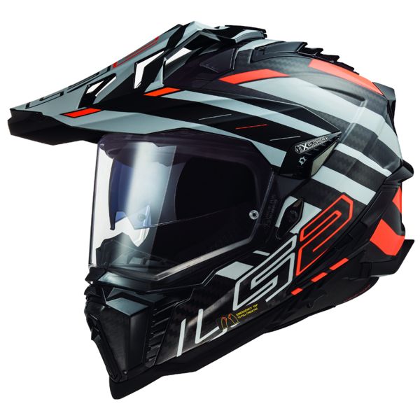 Motocross LS2 Explorer C Edge Black Fluo Orange MX701 Motocross LS2 Explorer C Edge Black Fluo Orange MX701