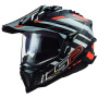 Casque Motocross LS2 Explorer C Edge Black Fluo Orange MX701
