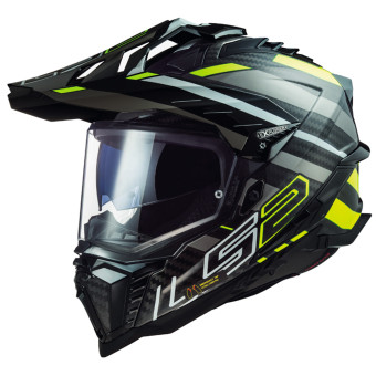 Casque Motocross LS2 Explorer C Edge Black H-V Yellow MX701 Casque Motocross LS2 Explorer C Edge Black H-V Yellow MX701