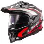 Casque Motocross LS2 Explorer Hexa Black Red Grey MX701