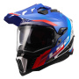 Casque Motocross LS2 Explorer Hexa White Blue Red MX701