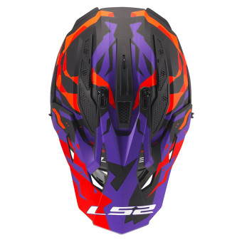 LS2 Fast II Grotesk Purple Orange MX708