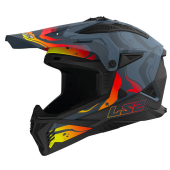 Casque Motocross LS2 Fast II Wash Matt Dark Grey MX708 Casque Motocross LS2 Fast II Wash Matt Dark Grey MX708
