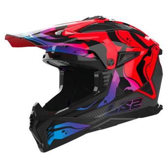 Casque Motocross LS2 Fast II Wash Red MX708 Casque Motocross LS2 Fast II Wash Red MX708