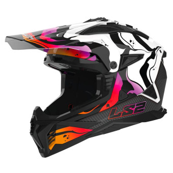 Casque Motocross LS2 Fast II Wash White MX708 Casque Motocross LS2 Fast II Wash White MX708