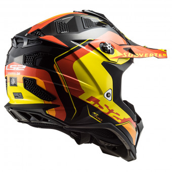LS2 Subverter Arched Black Yellow Red MX700