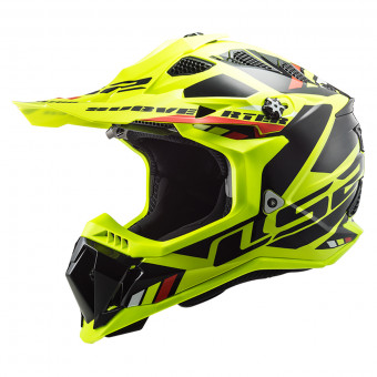 Motocross LS2 Subverter Stomp Fluo H-V Yellow Black MX700