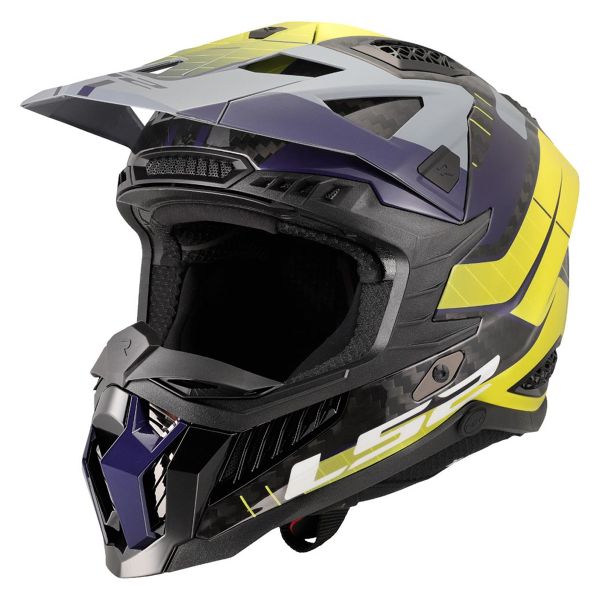 Motocross LS2 X-Force Galuo Grey H-Vis Yellow MX703