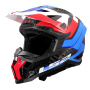 Casque Motocross LS2 X-Force Galuo White Red Blue MX703