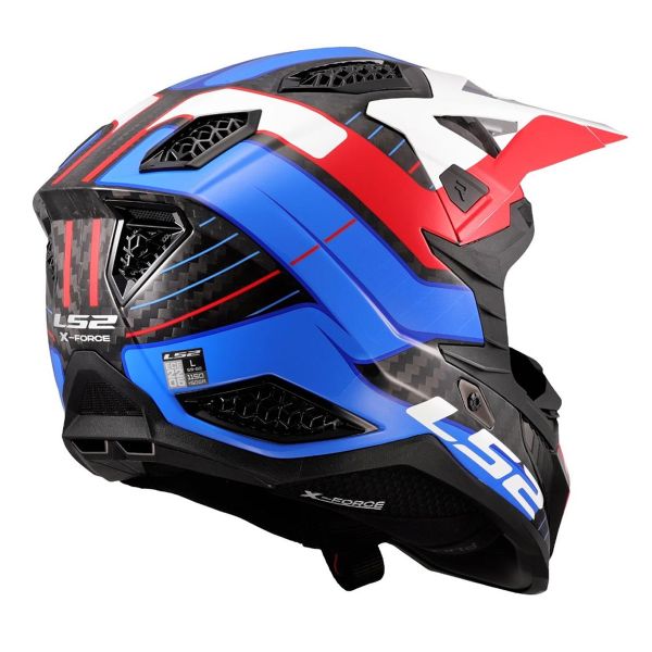 LS2 X-Force Galuo White Red Blue MX703