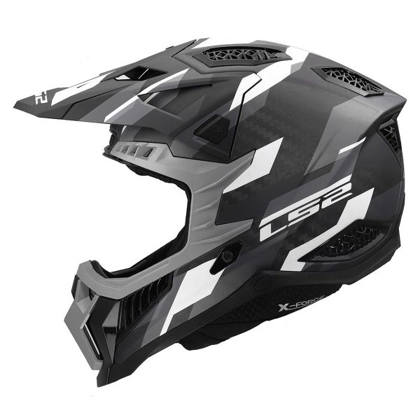 Motocross LS2 X- Force Phantom Black Grey MX703