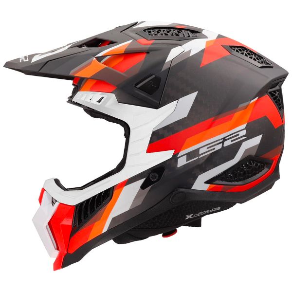 Motocross LS2 X- Force Phantom Orange Red MX703