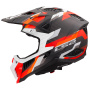 Casque Motocross LS2 X- Force Phantom Orange Red MX703