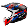 Casque Motocross LS2 X- Force Phantom White Blue Red MX703