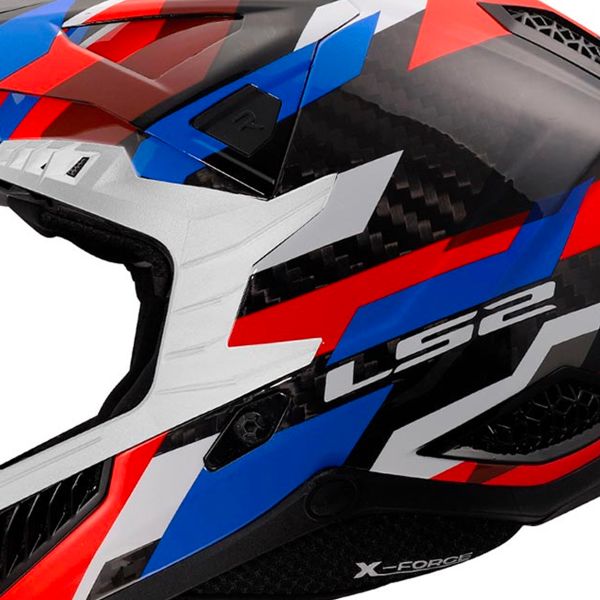 LS2 X- Force Phantom White Blue Red MX703