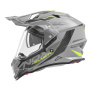 Casque Motocross NOX N312 Track Grey Nardo Yellow